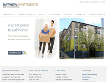 Tablet Screenshot of bayview-apts.com